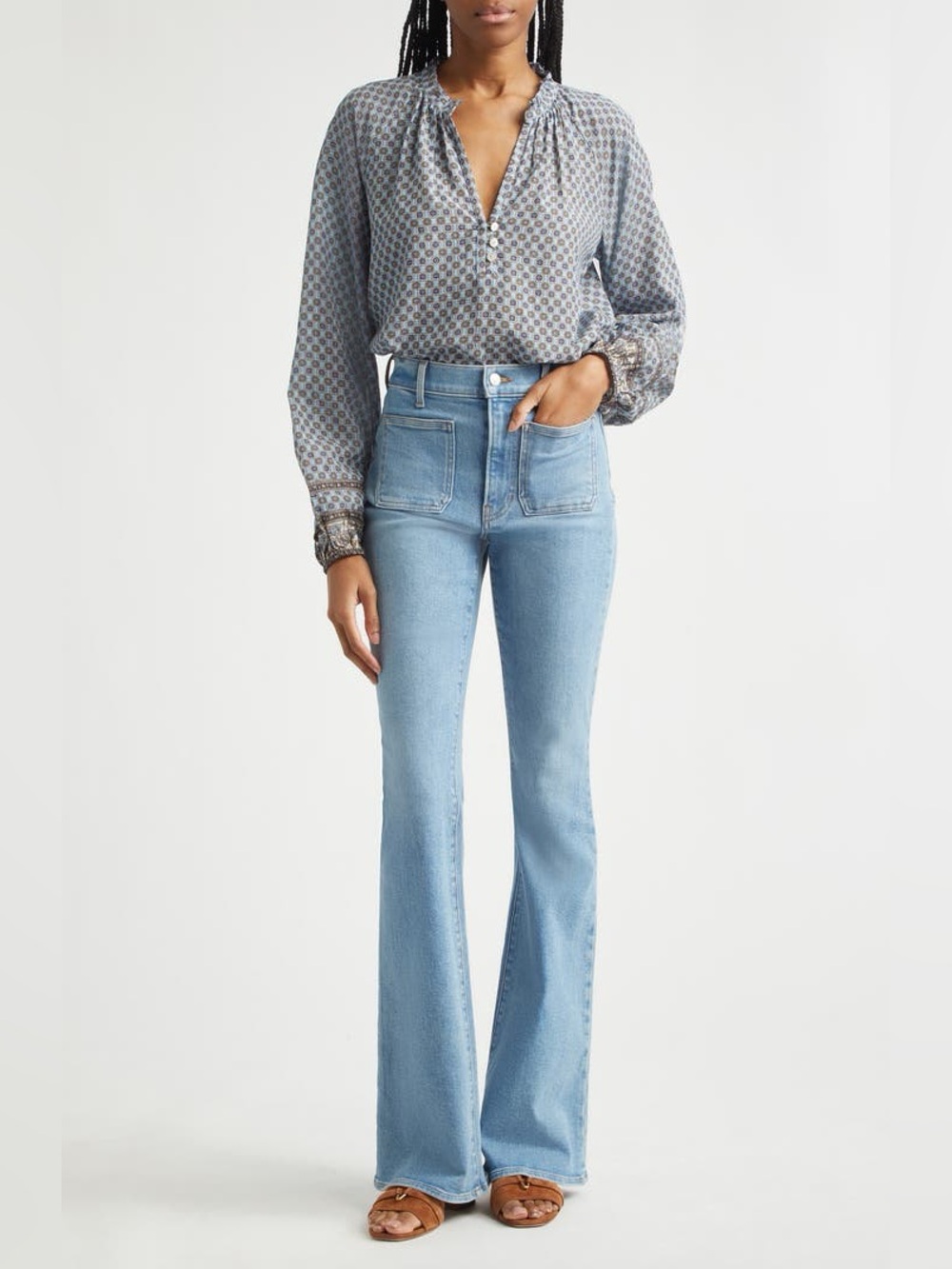 Veronica Beard Florence high-rise flared‎ jeans